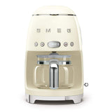 Smeg 1950's Retro Style 10 Cup Programmable Coffee Maker Machine (Cream)