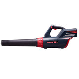 Worth Garden 84V Lithium-ion Battery Cordless Leaf Blower Powerful Handheld 125MPH 500CFM 3-Speed Plus Turbo Maximum Blowing 2.5 AH Battery and Charger Included - L402A00