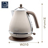 Delonghi Electric kettle (1.0L)「ICONA Vintage Collection」KBOV1200J-BG (Dolce Beige)【Japan Domestic genuine products】