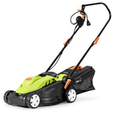 Abbeydh 14-Inch 10 Amp Lawn Mower with Folding Handle Electric Push