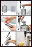 Lymor Nitro Cold Brew Coffee Maker 64 Ounce Mini Stainless Steel Homebrew Coffee Keg System Kit, Best Friend Gifts for Coffee Lovers (Coffee Kit)