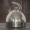 Riwendell Stainless Steel Whistling Tea Kettle 2.6 Quart Mirror Finish Stove Top Teapot (GS-04302-2.5L)