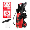 PRYMAX Pressure Washer 3000 PSI 1.80 GPM Car Electric Power Washer with Hose Reel and Interchangeable Nozzles, Red