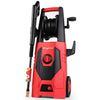 PRYMAX Pressure Washer 3000 PSI 1.80 GPM Car Electric Power Washer with Hose Reel and Interchangeable Nozzles, Red