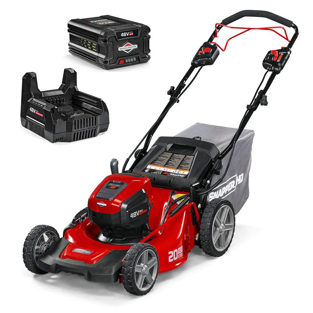 Snapper HD 48V MAX Electric Cordless Self-Propelled Lawnmower Kit with 5.0 Battery and Charger, 1688022, 20SPWM48K