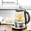 Buydeem K2973 Flagship Health- Care Beverage Tea Maker and Kettle, 8-in-1 Programmable Brew Cooker Master, 1.5L, Silvery