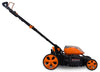 WEN 40439 40V Max Lithium Ion 19-Inch Cordless 3-in-1 Electric Lawn Mower with Two Batteries, 16-Gallon Bag and Charger