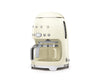 Smeg 1950's Retro Style 10 Cup Programmable Coffee Maker Machine (Cream)