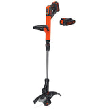 BLACK+DECKER LSTE525 20V MAX Lithium Easy Feed String Trimmer/Edger with 2 Batteries