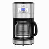 VonShef 220 240 Volts Coffee Maker 12-14 Cup with Reusable Filter, Hot Plate, Digital Programmable 24 hour timer Bundle With Dynastar Plug Adapters (NOT FOR USA)