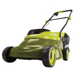 Sun Joe 24V-LM14-XR 24-Volt 5-Amp 14-Inch Cordless w/Brushless Motor Lawn Mower, Green (Renewed)