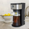 West Bend IT500 Iced Tea Maker or Iced Coffee Maker Includes an Infusion Tube to Customize the Flavor and Features Auto Shut-Off, 2.75 Quart, Black