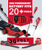 PowerSmart PS76215A Cordless Lawn Mower, 3Ah Battery and Charger Included