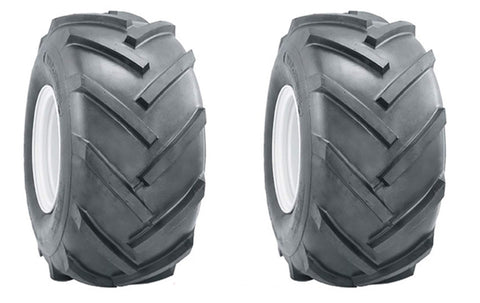 AL Two 15x6.00-6 15x600-6 R1 Lug Super Traction Tires Lawn Tractor Heavy Duty 6 Ply Rated