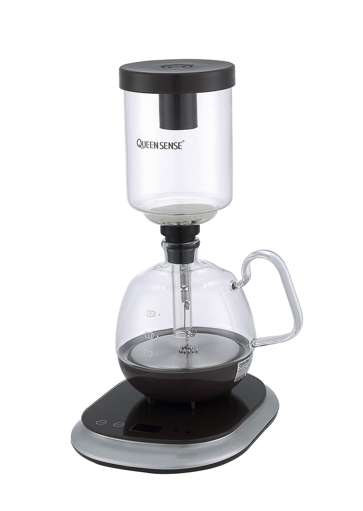 [Factory Store] QUEEN SENSE Patented Siphon/Syphon Coffee Maker Electric Vacuum Coffee Pot CM0601 (Siphon Coffee Maker)