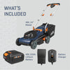 BLUE RIDGE BR8761U 40V 2.0Ah 14'' Cordless Lawn Mower Battery and Charger Included