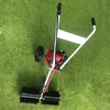 TFCFL 43CC Gas Powered Walk Behind Snow Sweeper Power Brush Sweeper Broom Hand Held Concrete Cleaning Driveway