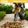 TECCPO 3-in-1 Blower/Vacuum/Mulcher, 12 Amp Professional Leaf Blower, Variable Blow Speed of 170/250mph, Mulching Ration of 16:1, 280/410 CFM, 40L Collection Bag - TABV01G