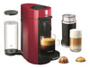 Nespresso by De'Longhi ENV150RAE VertuoPlus Coffee and Espresso Machine Bundle with Aeroccino Milk Frother, Red