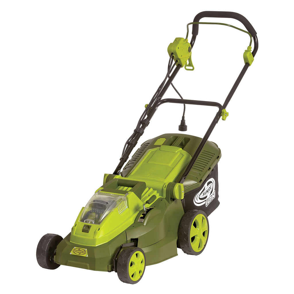 Sun Joe iON16LM-HYB 40V 4.0 Ah Hybrid Cordless or Electric Lawn Mower, 16