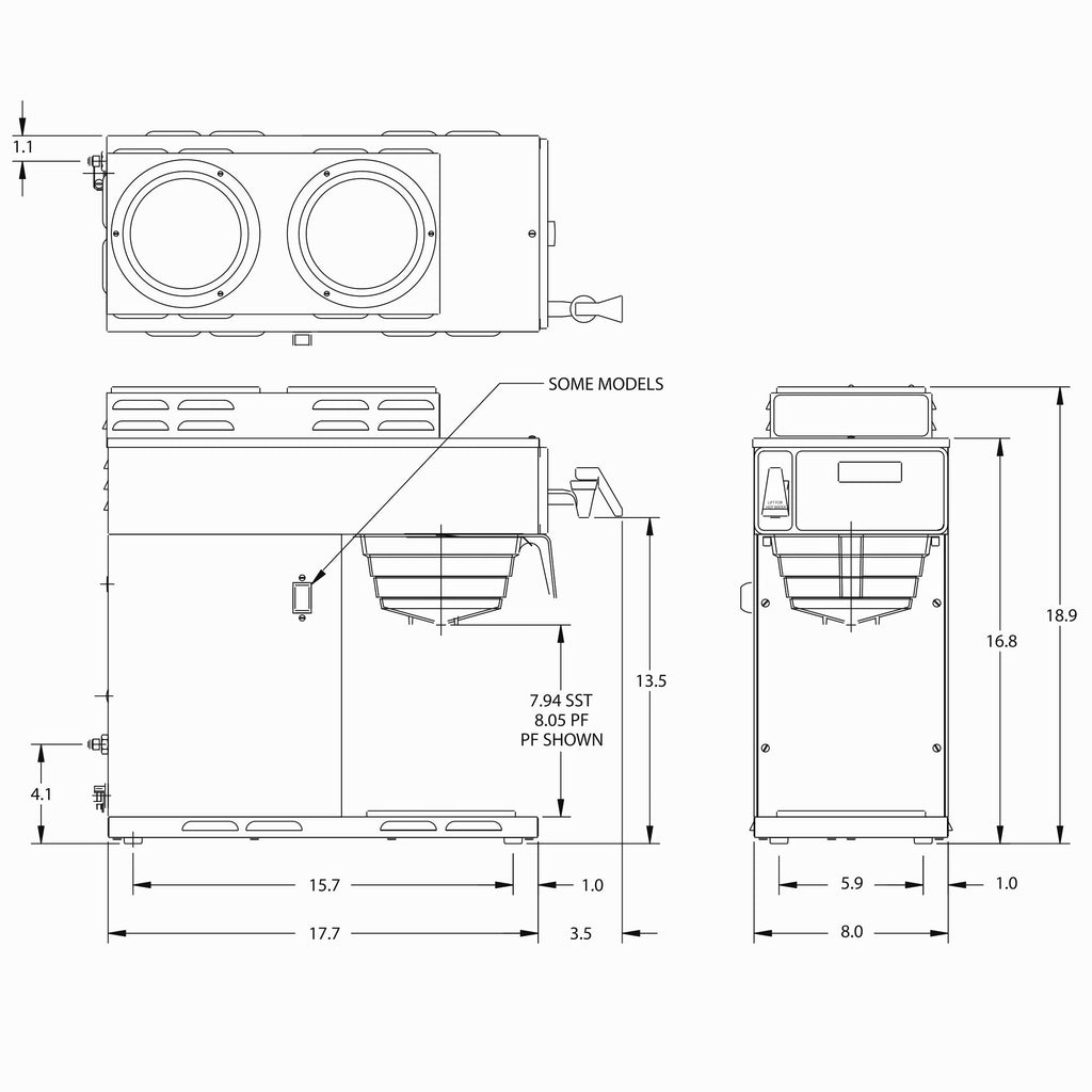 BUNN AXIOM 12-Cup Automatic Coffee Brewer