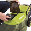 Sun Joe 24V-LM14-XR 24-Volt 5-Amp 14-Inch Cordless w/Brushless Motor Lawn Mower, Green (Renewed)