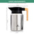 Premium Sturdy 50 oz Thermal Vacuum Carafe for Coffee Tea, Hot or Cold Drinks, Double Walled Stainless Steel Insulated, Beechwood Handle No-Drips Wide Mouth in a Gift Box