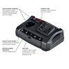 Bosch GAX1218V-30 18V/12V Dual-Bay Battery Charger