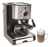 Capresso 116.04 Pump Espresso and Cappuccino Machine EC100, Black and Stainless