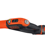 BLACK+DECKER LSTE525 20V MAX Lithium Easy Feed String Trimmer/Edger with 2 Batteries