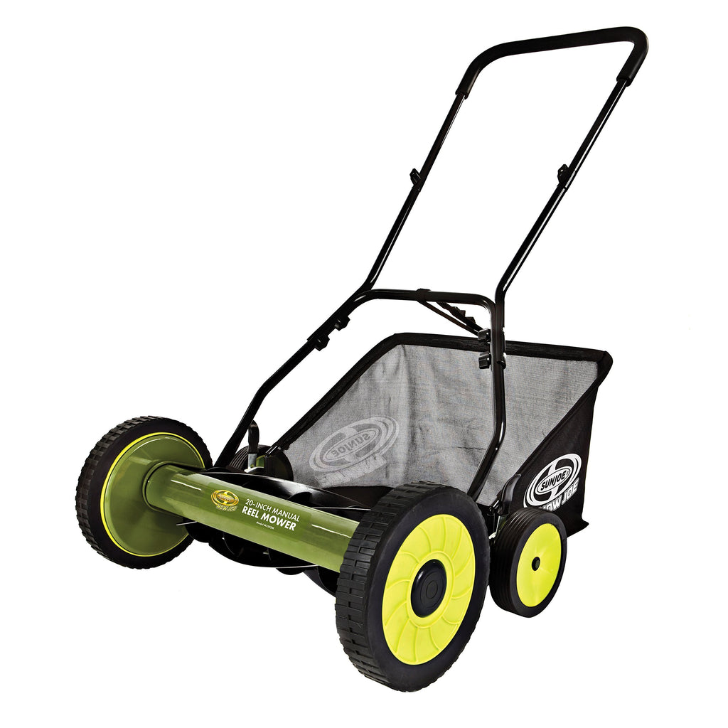 Sun Joe MJ502M Manual Reel Mower w/Grass Catcher | 20 inch