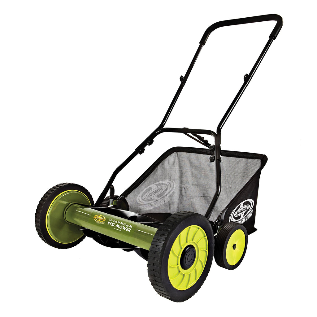 Sun Joe MJ501M Manual Reel Mower w/Grass Catcher | 18 inch